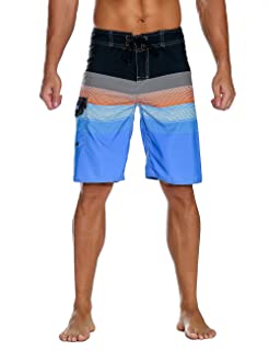 Nonwe Men's Sportwear Quick Dry Board Shorts with Lining